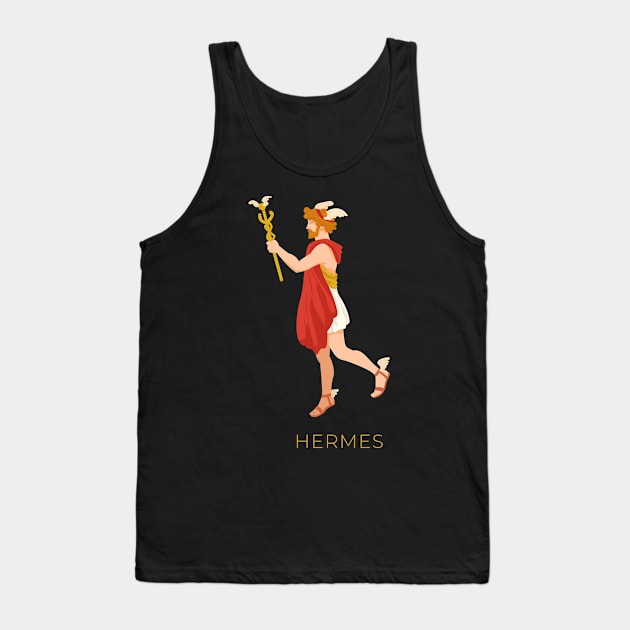 Hermes Greek Mythology Tank Top by MimicGaming